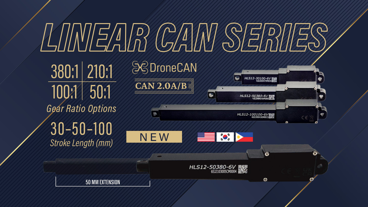 NEW RELEASE: LINEAR CAN SERIES SERVOS